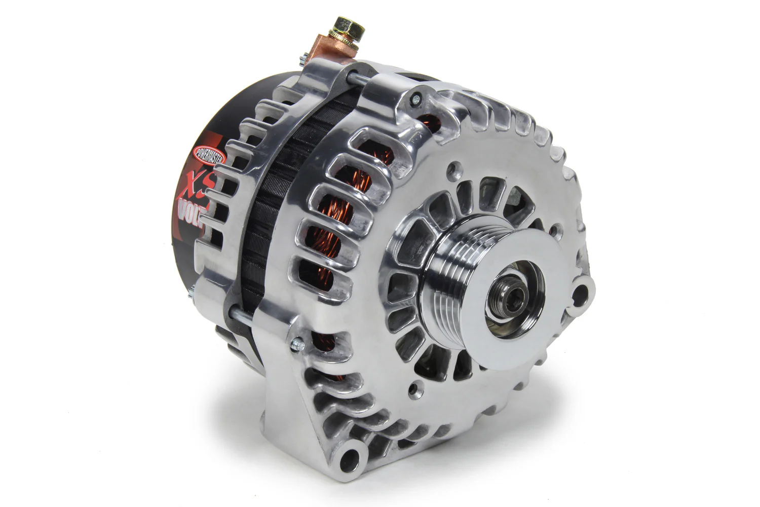 Powermaster 682378 Alternator 220 Amps GM 6-Groove - Polished