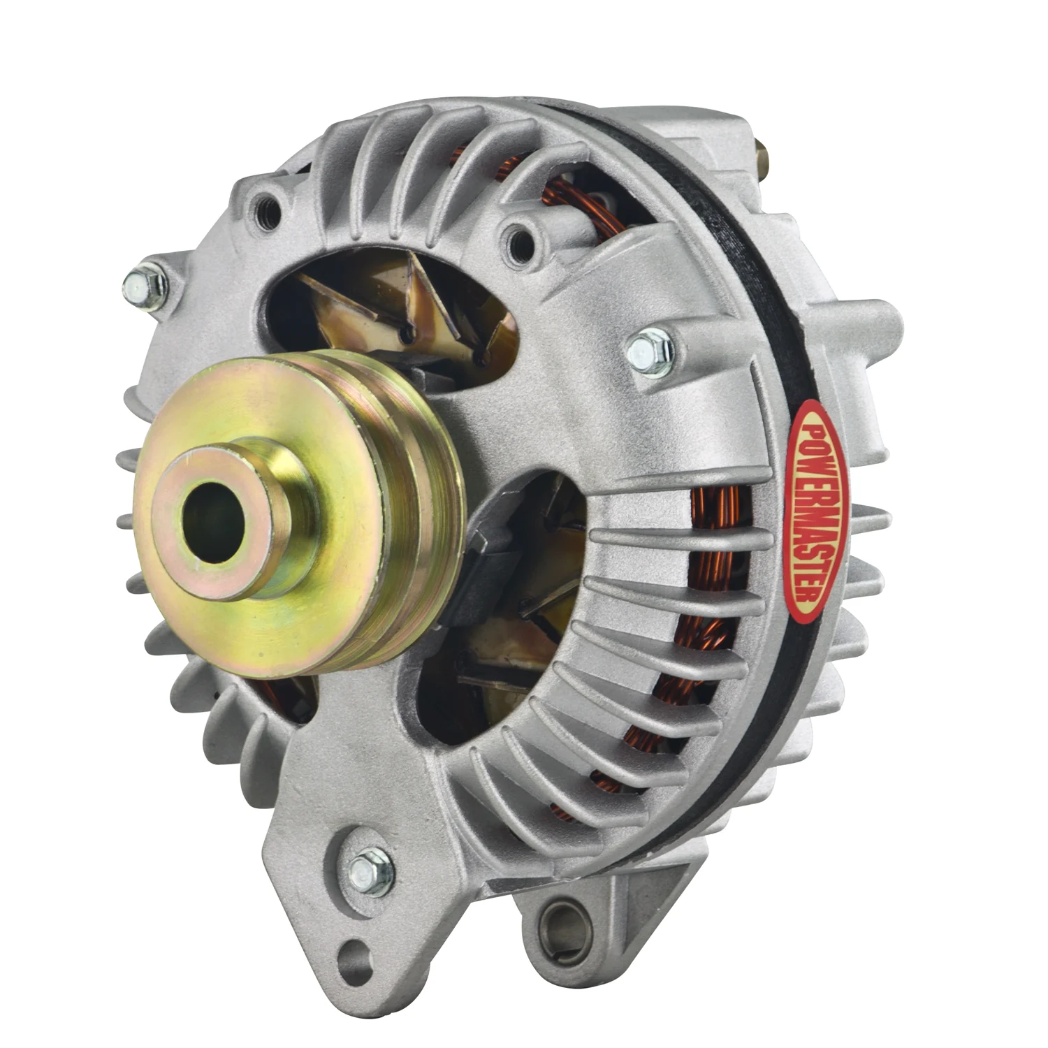 Powermaster 7019 Alt Chrysler Natural 100A 2V Pulley Roundback 1961-'69 Double field Ext Regulated