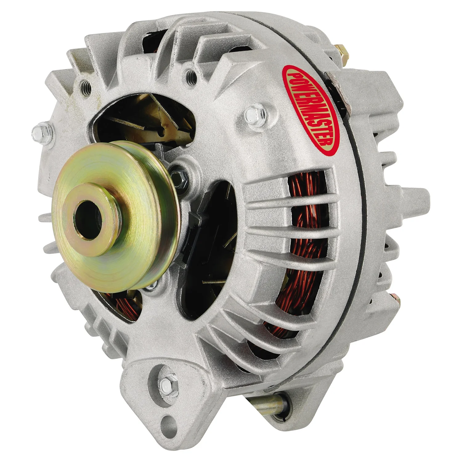 Powermaster 7519 Alt Chrysler Natural 100A 1V Pulley Squareback Double field Ext Regulated