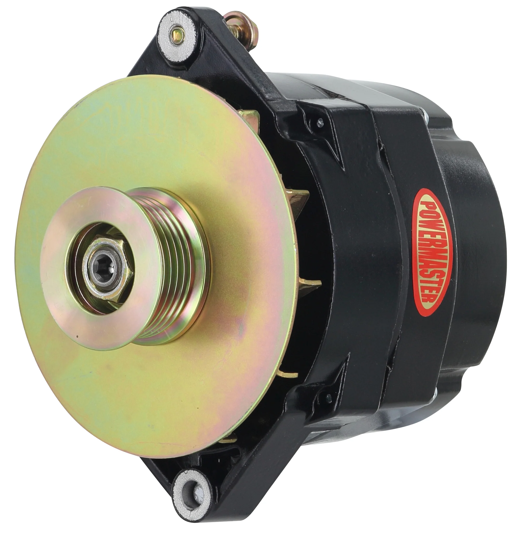 Powermaster 8-56100-347 Jeep Upgrade Alternator 100 Amp Black w/ Baffle