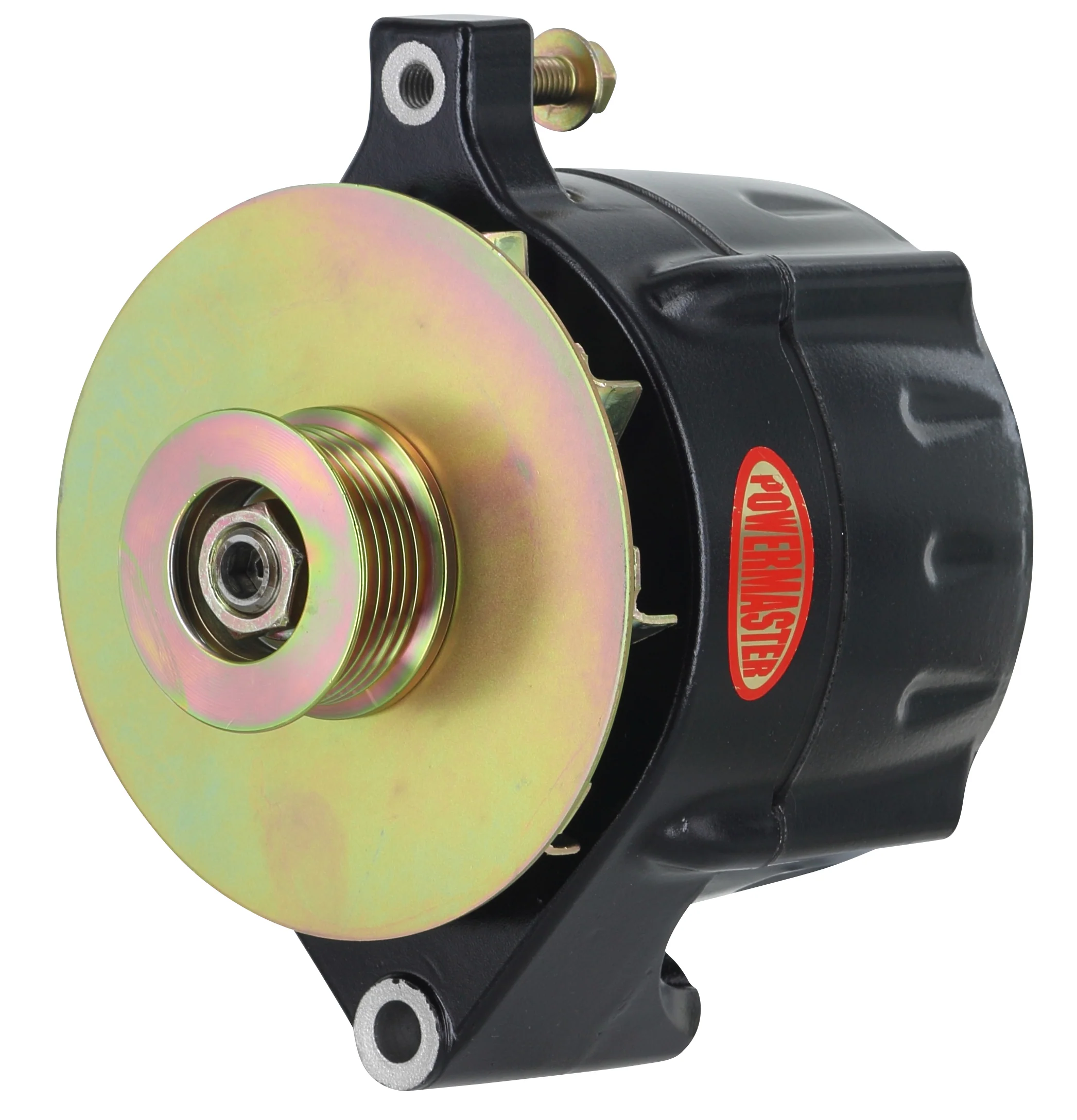 Powermaster 8-57100-347 Jeep Upgrade Alternator 100 Amp Black w/ Baffle