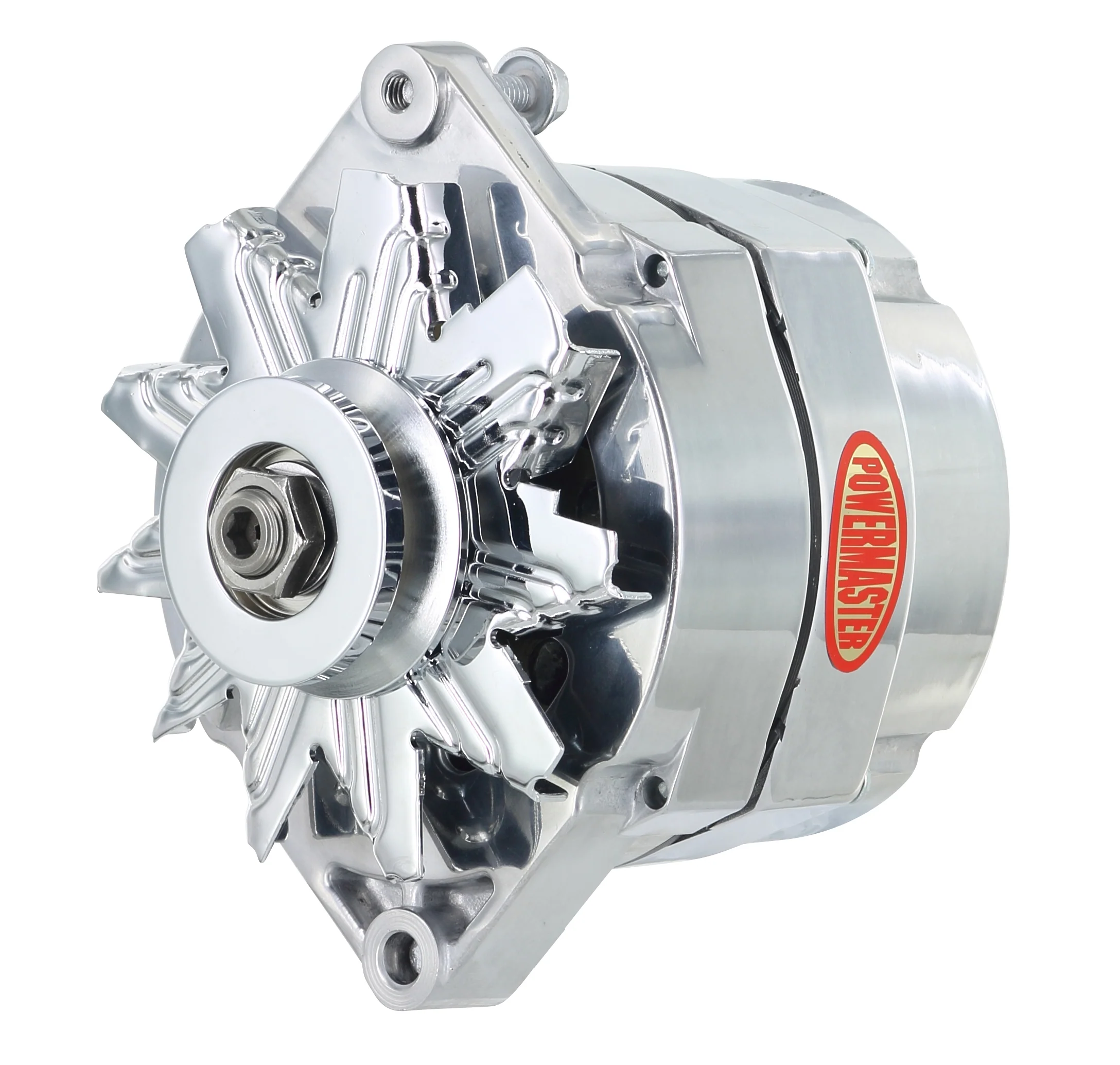 Powermaster 8-66101 Jeep Upgrade Alternator 100 Amp Polished
