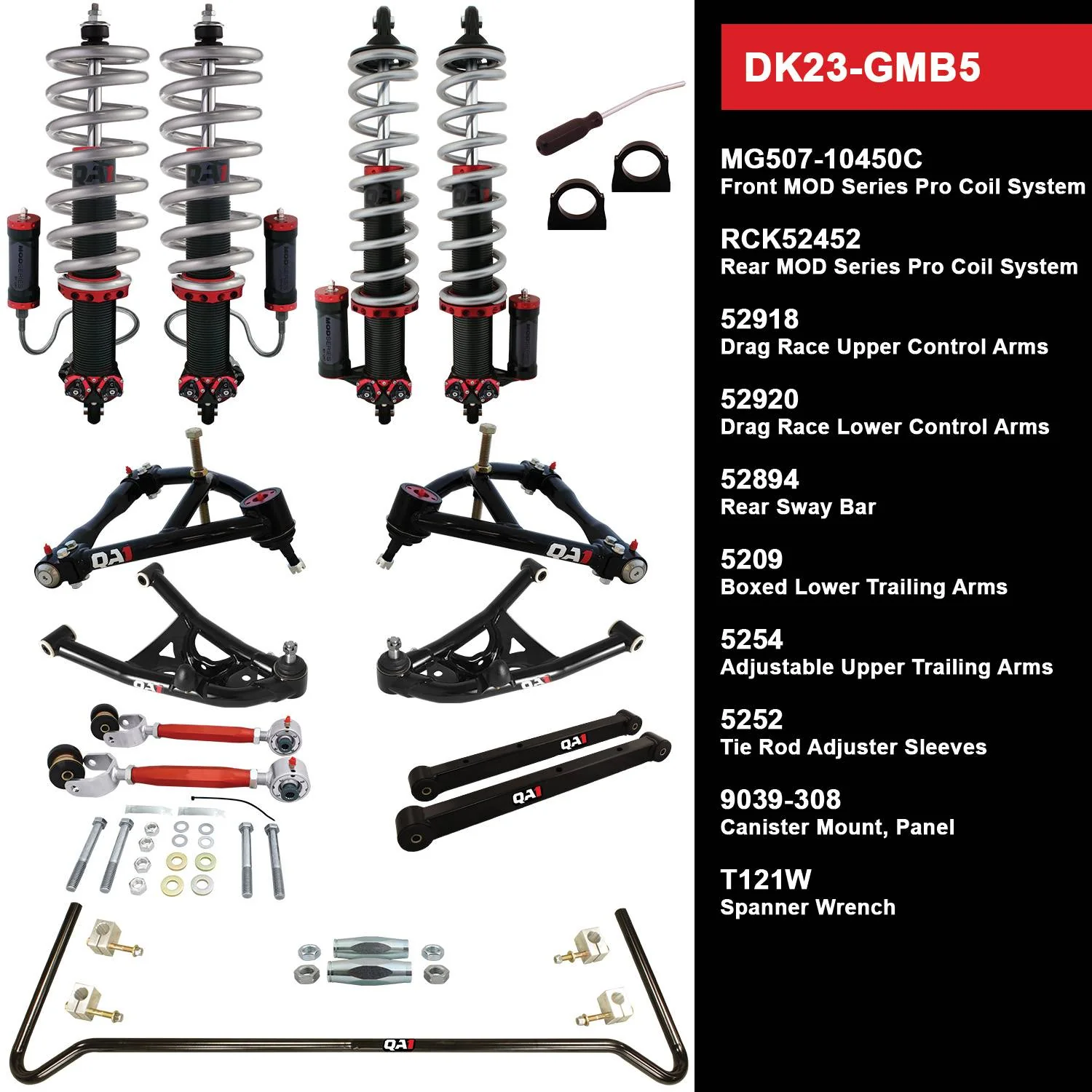 QA1 DK23-GMB5 Drag Kit Level 3 GM 1994-96 B-Body