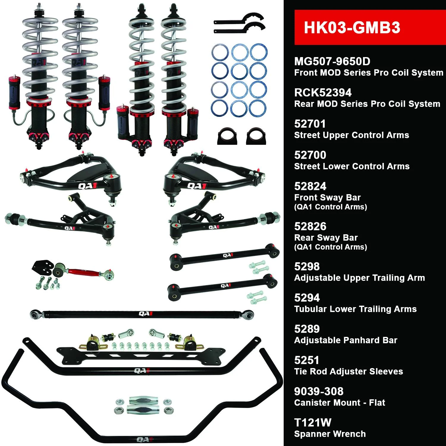 QA1 HK03-GMB3 Handling Kit Level 3 GM 1969-70 B-Body