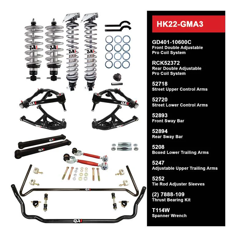 QA1 HK22-GMA3 Handling Kit Level 2 GM 1973-77 A-Body
