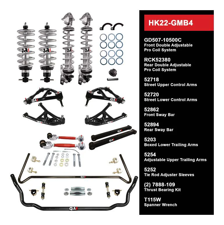 QA1 HK22-GMB4 Handling Kit Level 2 GM 77-93 B-Body
