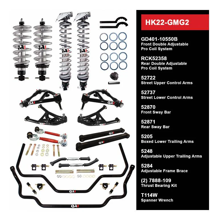 QA1 HK22-GMG2 Handling Kit Level 2 GM 70-72 Monte Carlo