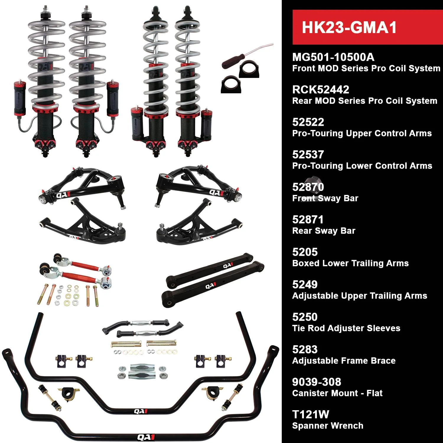 QA1 HK23-GMA1 Handling Kit Level 3 GM 1964-67 A-Body