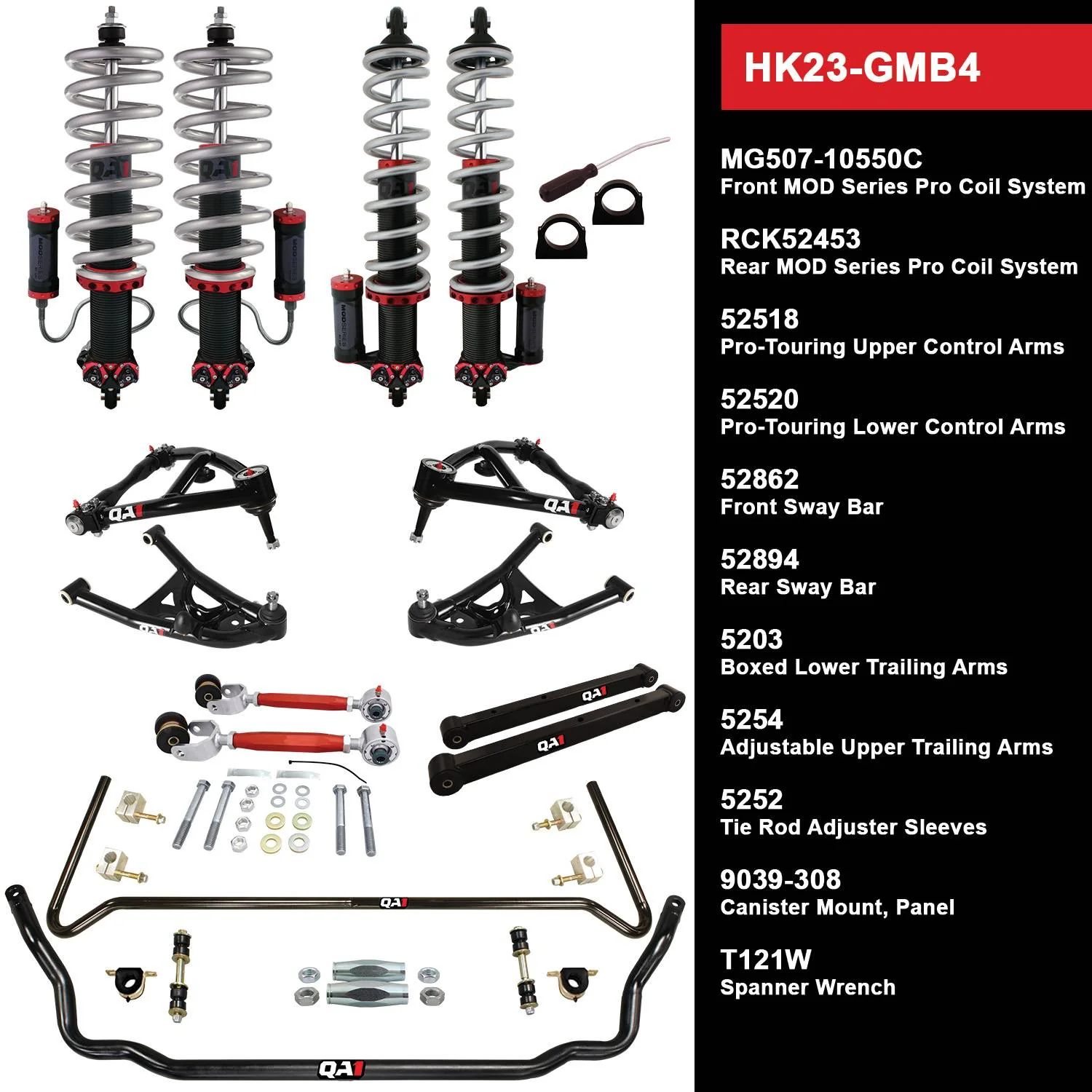 QA1 HK23-GMB4 Handling Kit Level 3 GM 1977-93 B-Body