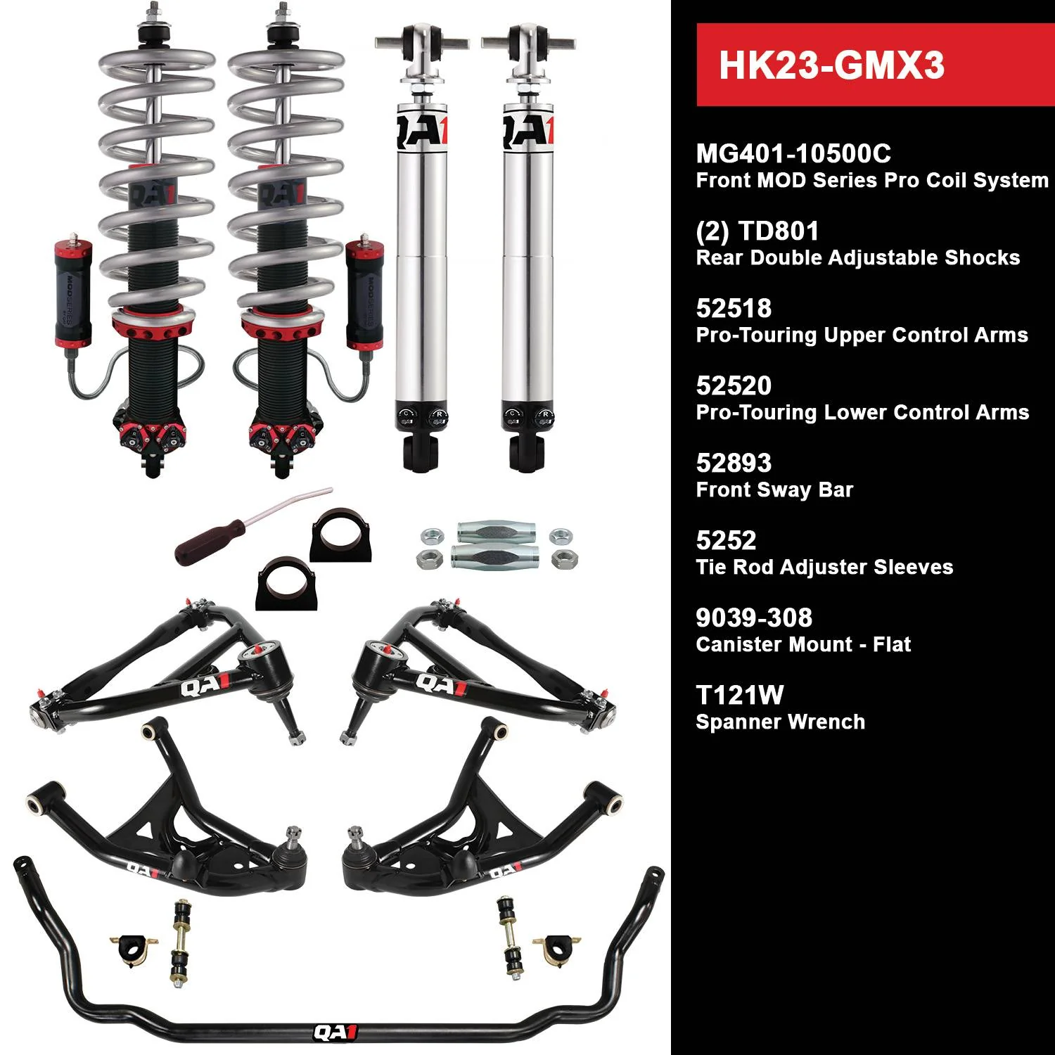 QA1 HK23-GMX3 Handling Kit Level 3 GM 1975-79 X-Body