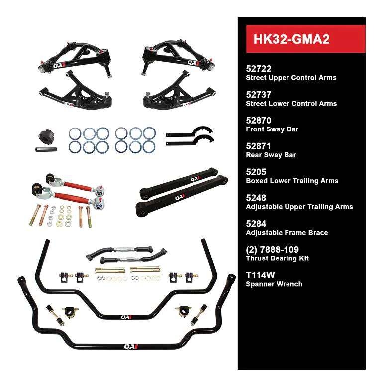 QA1 HK32-GMA2 Handling Kit Level 2 GM 68-72 A-Body
