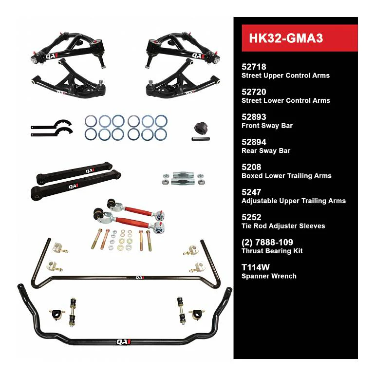 QA1 HK32-GMA3 Handling Kit Level 2 GM 73-77 A-Body