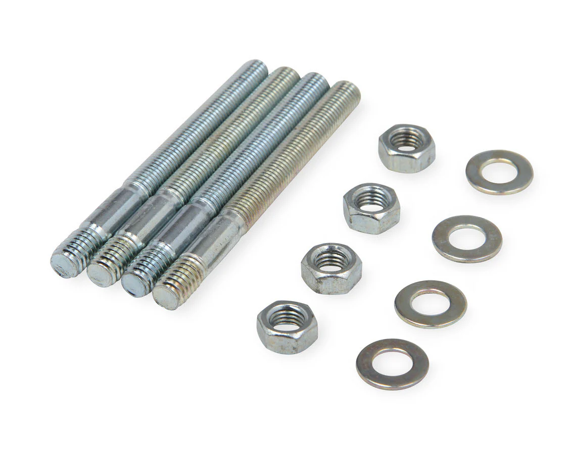 Quick Fuel 37-5 Carburetor Studs, 5/16 in. -18 & -24 x 3.250 in. Long, Steel