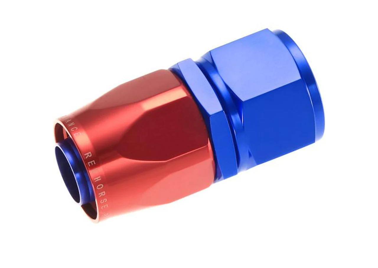 Redhorse Performance 1000-10-1 -10 Swivel Seal Hose End Straight Red/Blue
