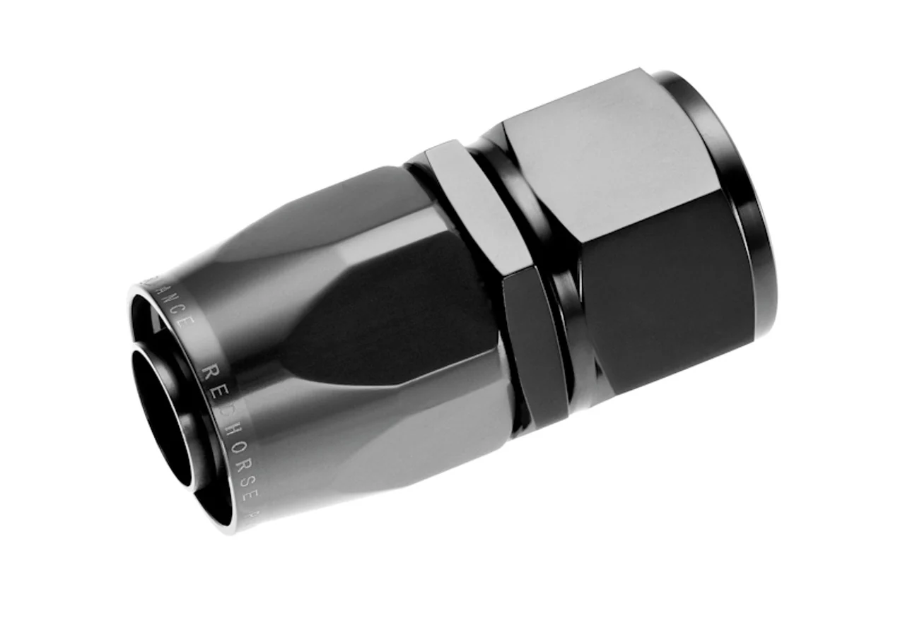 Redhorse Performance 1000-12-2 -12 Swivel Seal Hose End Straight Black