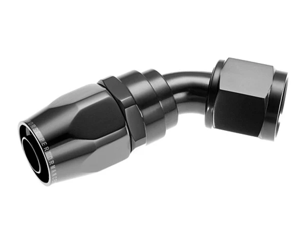 Redhorse Performance 1045-06-2 -6 Swivel Seal Hose End 45 Degree Black