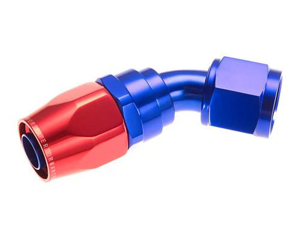 Redhorse Performance 1045-08-1 -8 Swivel Seal Hose End 45 Degree Red/Blue