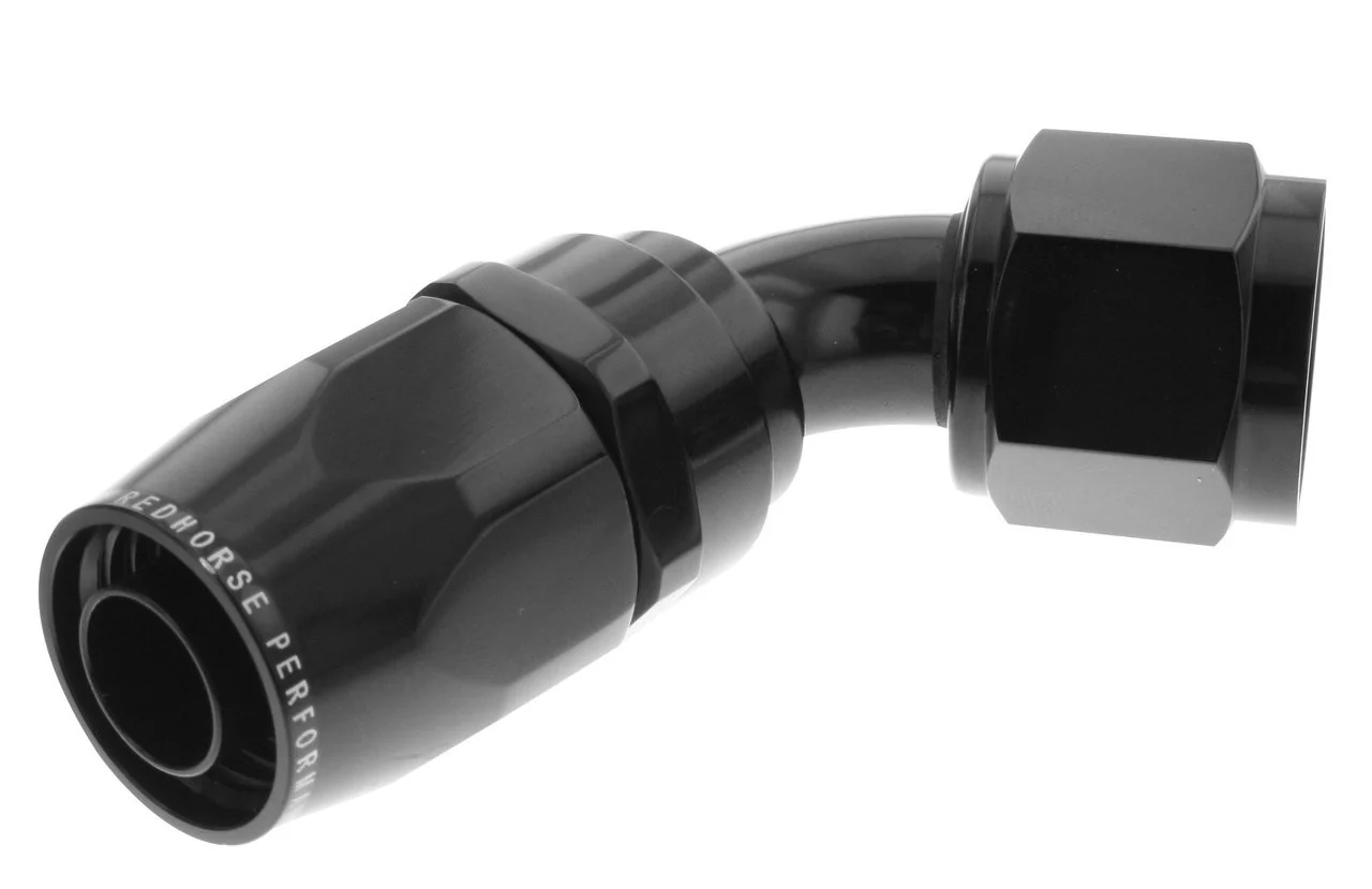 Redhorse Performance 1060-08-2 -8 Swivel Seal Hose End 60 Degree Black