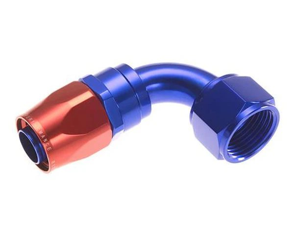 Redhorse Performance 1090-10-1 -10 Swivel Seal Hose End 90 Degree Red/Blue