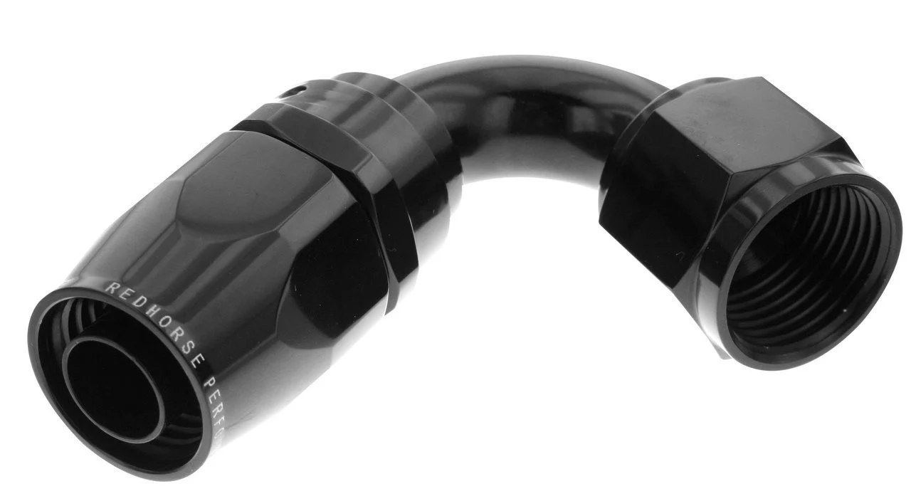 Redhorse Performance 1120-08-2 -8 Swivel Seal Hose End 120 Degree Black