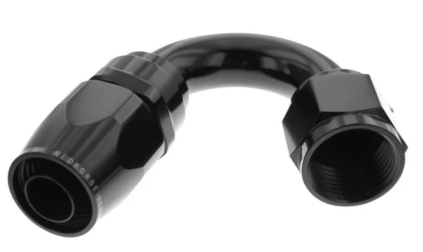 Redhorse Performance 1150-04-2 -4 Swivel Seal Hose End 150 Degree Black