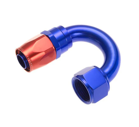 Redhorse Performance 1180-08-1 -8 Swivel Seal Hose End 180 Degree Red/Blue
