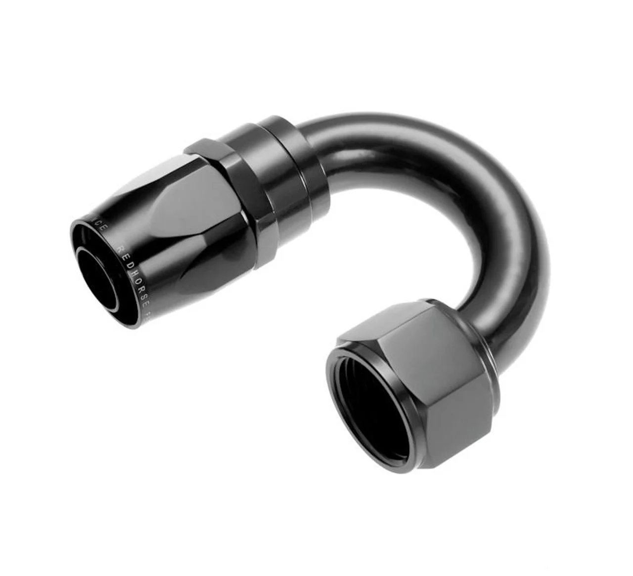 Redhorse Performance 1180-12-2 -12 Swivel Seal Hose End 180 Degree Black