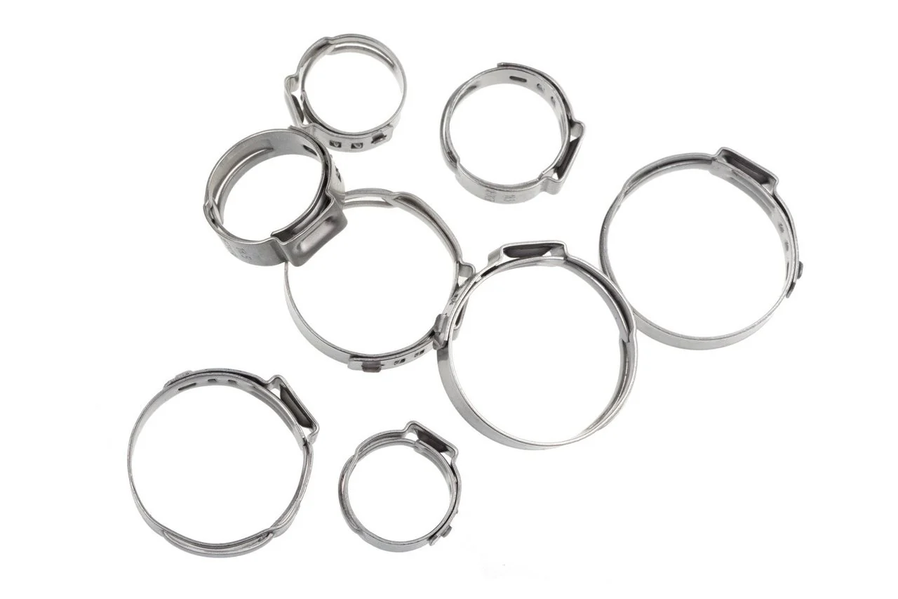 Redhorse Performance 420-06 Stainless Steel Push Lock Hose Clamps, -6 2pcs/pkg