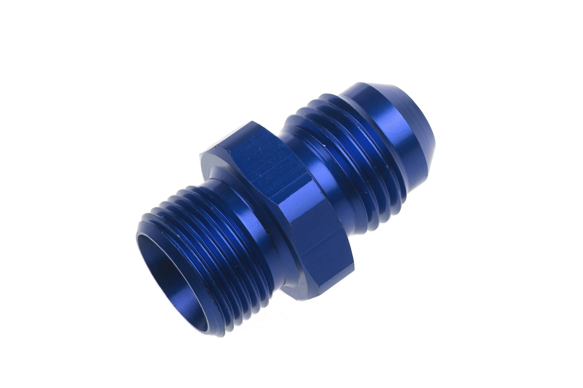 Redhorse Performance 5015-06-1 AN Male to Holley Single Feed Carb Fitting, -6 to 9/16"x24, Blue