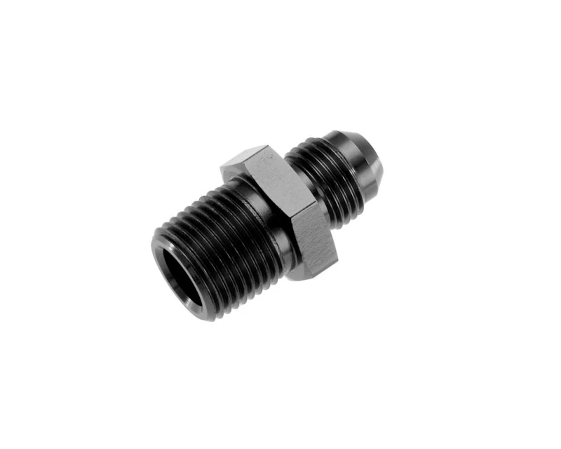 Redhorse Performance 816-04-04-2 AN Male to NPT Male Adapter, -4 Straight to 1/4", Black