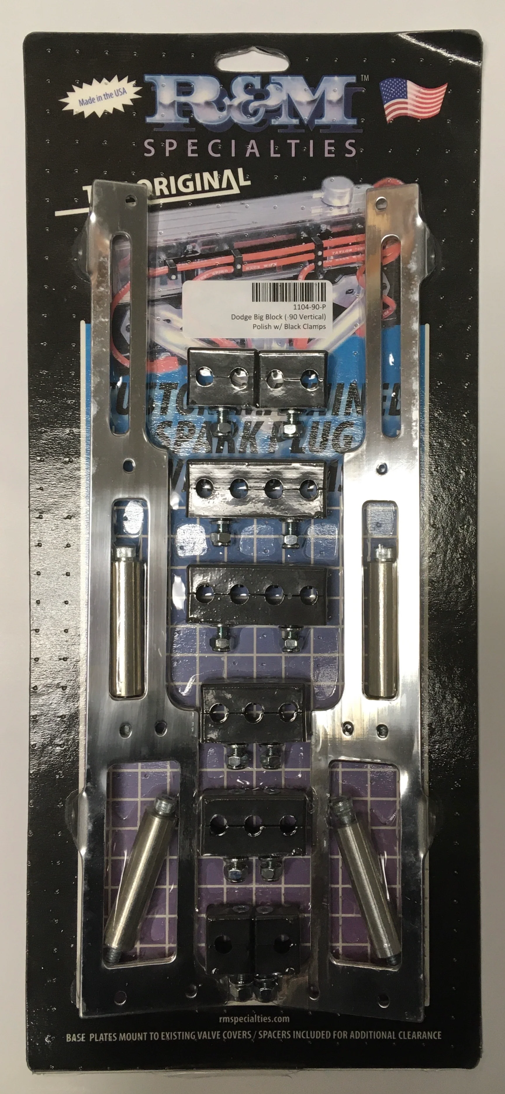 R&M 1104-90-P Billet Spark Plug Wire Loom Kit BBM 7-9MM