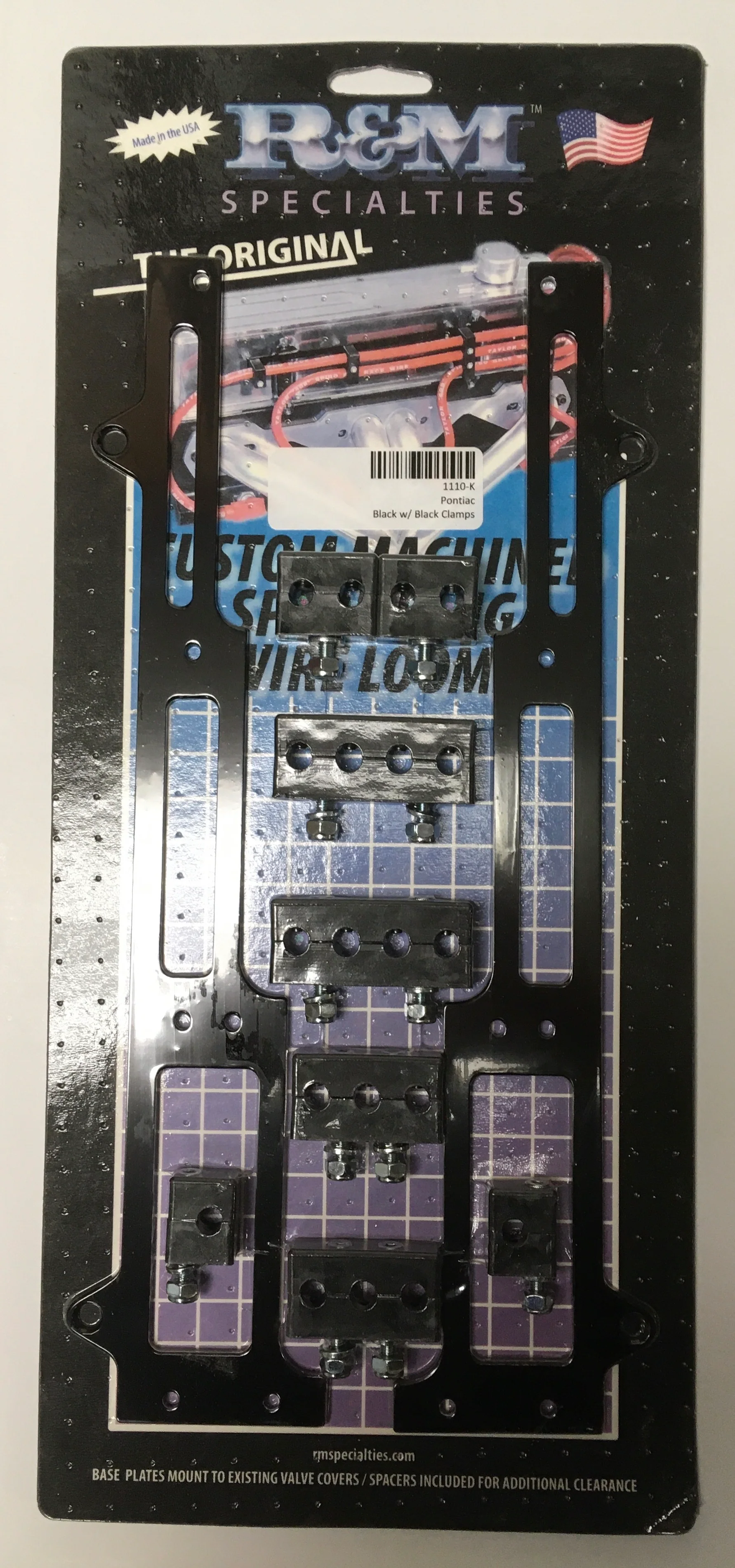 R&M 1110-K Billet Spark Plug Wire Loom Kit Pontiac 7-9MM