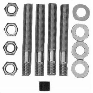 RPC R0977 Carburetor Studs, 5/16 In. -18 & -24 X 3.000 In. Long, Steel
