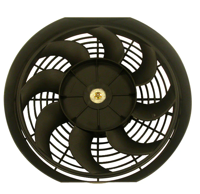 RPC R1012 12In Universal Cooling Fan W/Curved Blades 12V