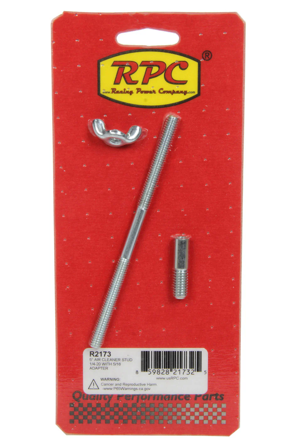 RPC R2173 5In Air Cleaner Stud 1/ 4-20 With 5/16 Adapter