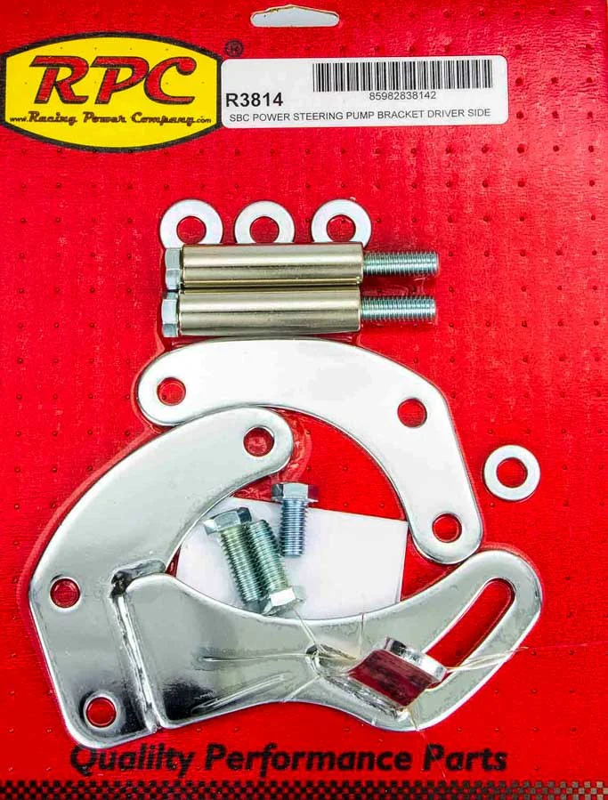 RPC R3814 Sbc Saginaw Power Steer Bracket Swp Chrome