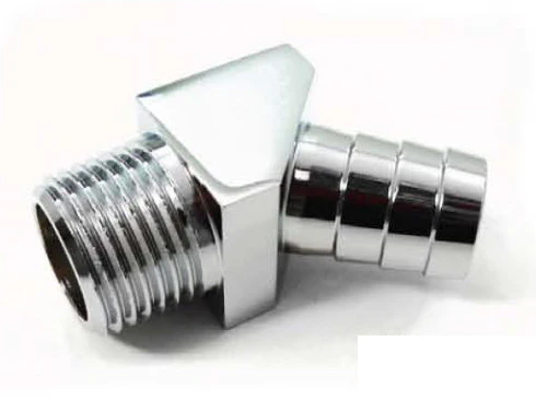 RPC R4528 Aluminum 45 Degree Fitti Ng 1/2In Npt 5/8In Barbs