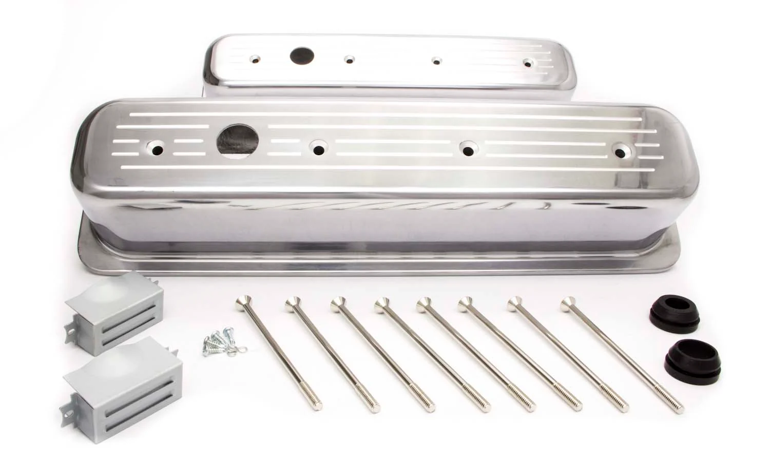 RPC R6047 Sbc Alum Tall Center Bolt V/C Ball Milled Pol