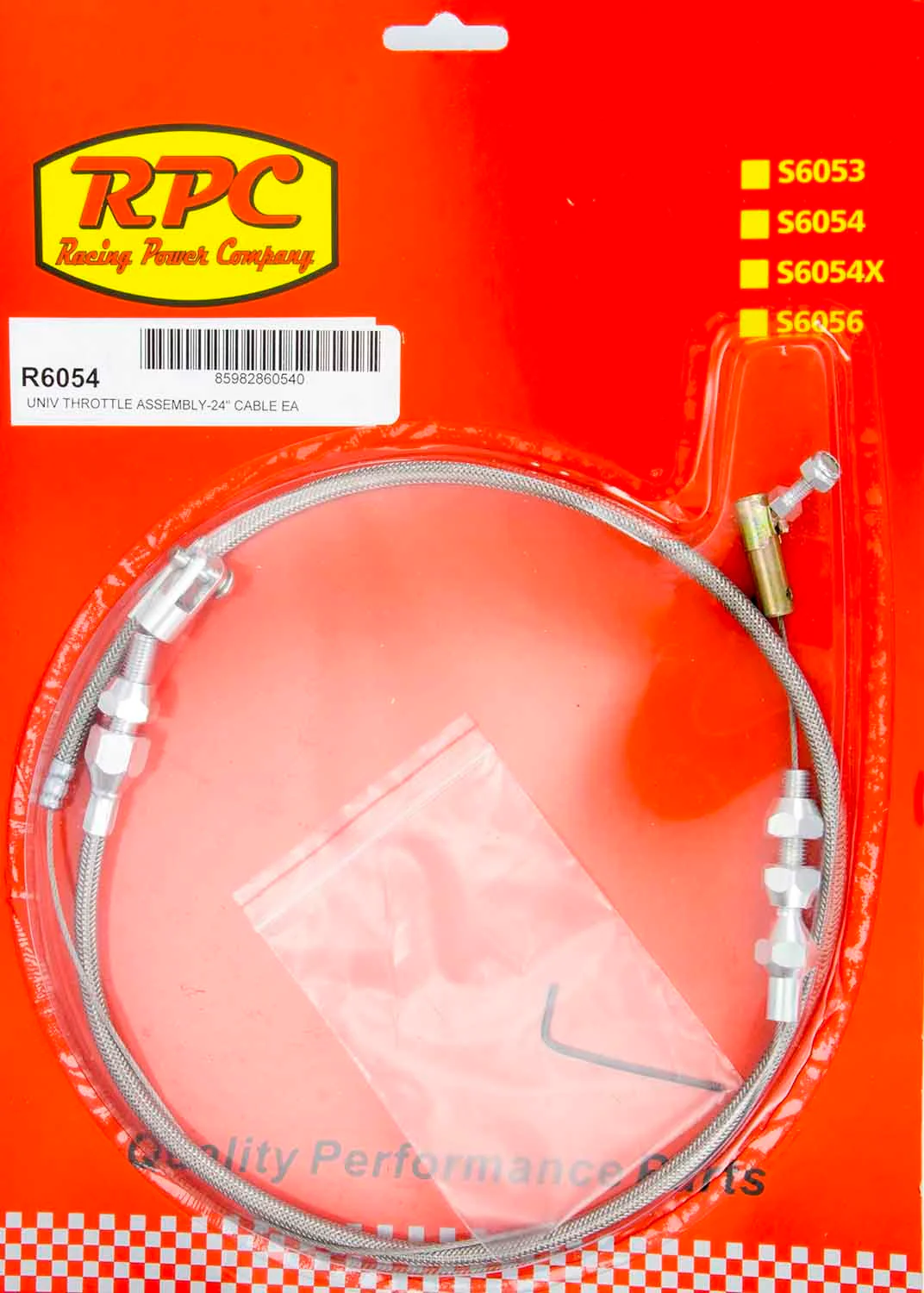 RPC R6054 Stainless Throttle Cable 24In