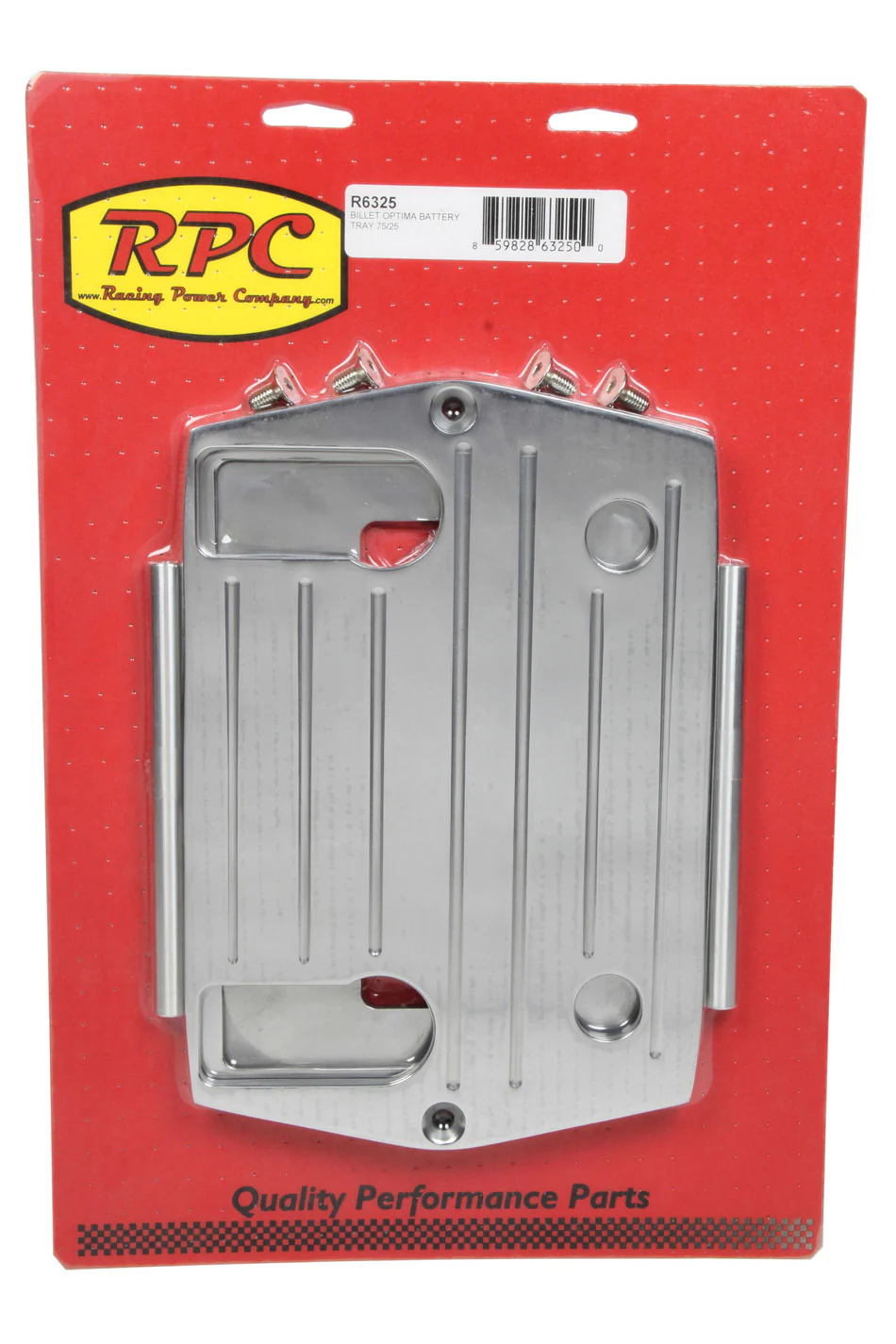 RPC R6325 Optima Alum Ball Milled Battery Tray Polished