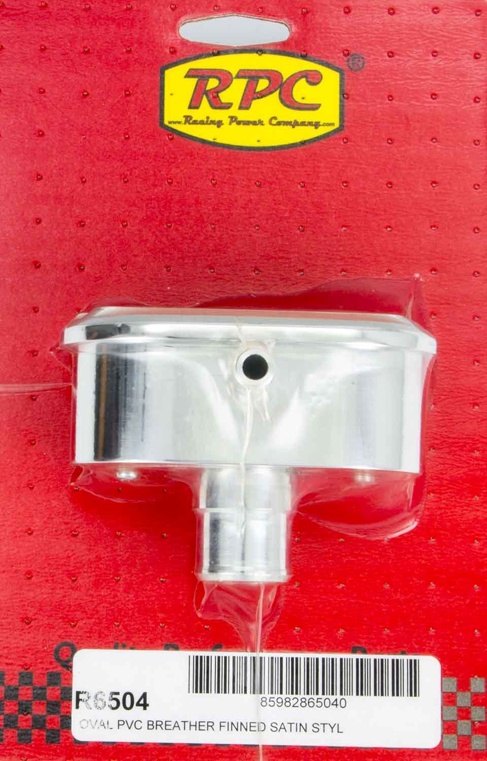 RPC R6504 Valve Cover Breather, Push-In, 1.250 In., Aluminum, Polished, Each