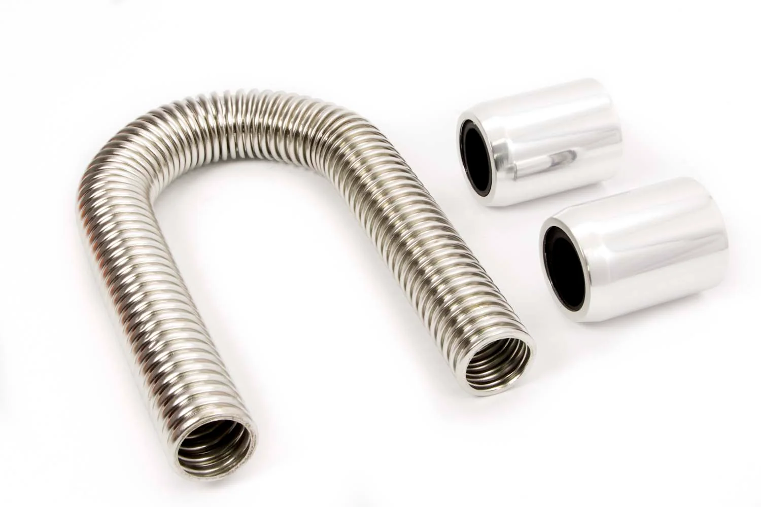 RPC R7304 24In Stainless Hose Kit W/Polished Ends