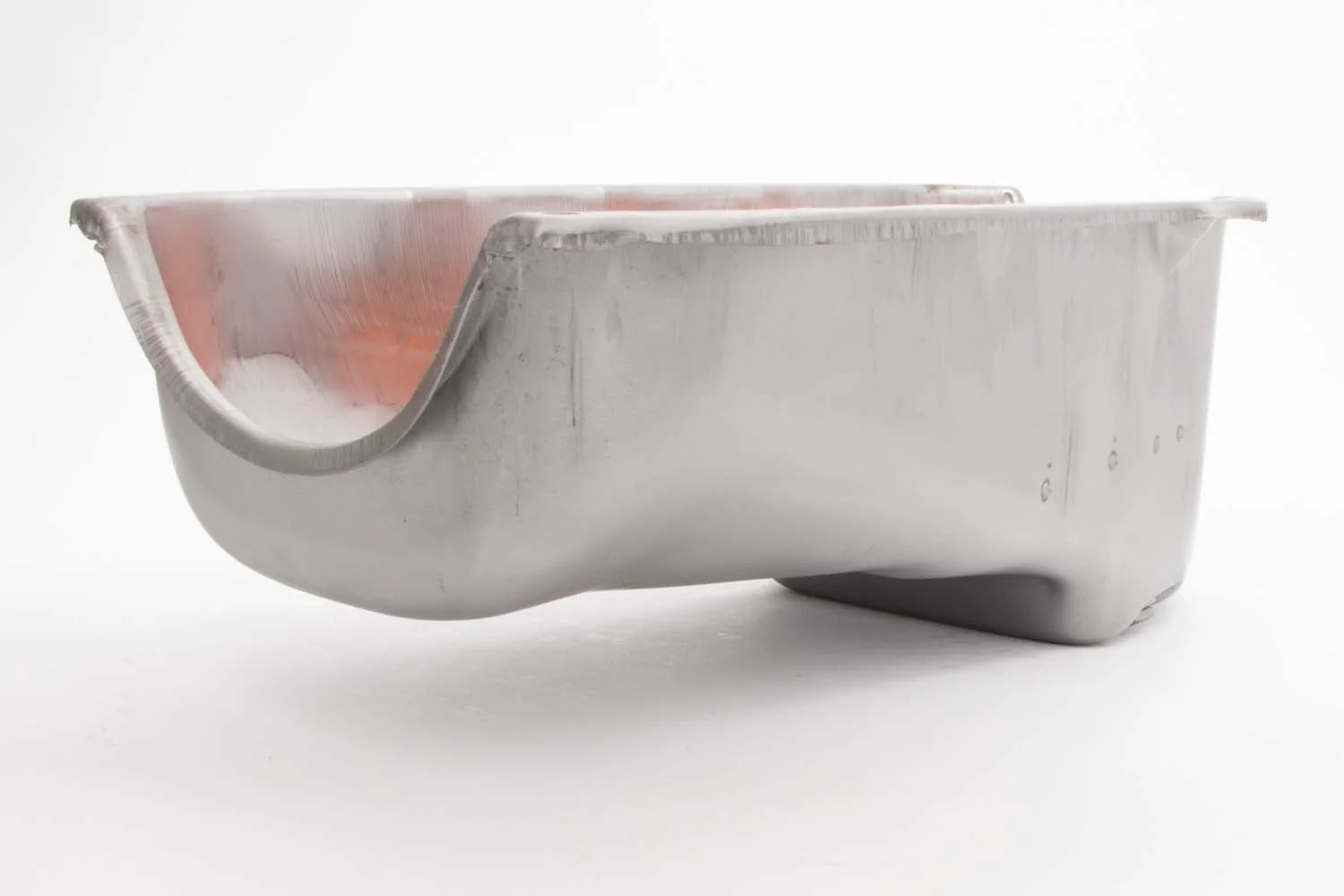 RPC R9005Raw 55-79 Sbc Steel Stock Oil Pan Unplated