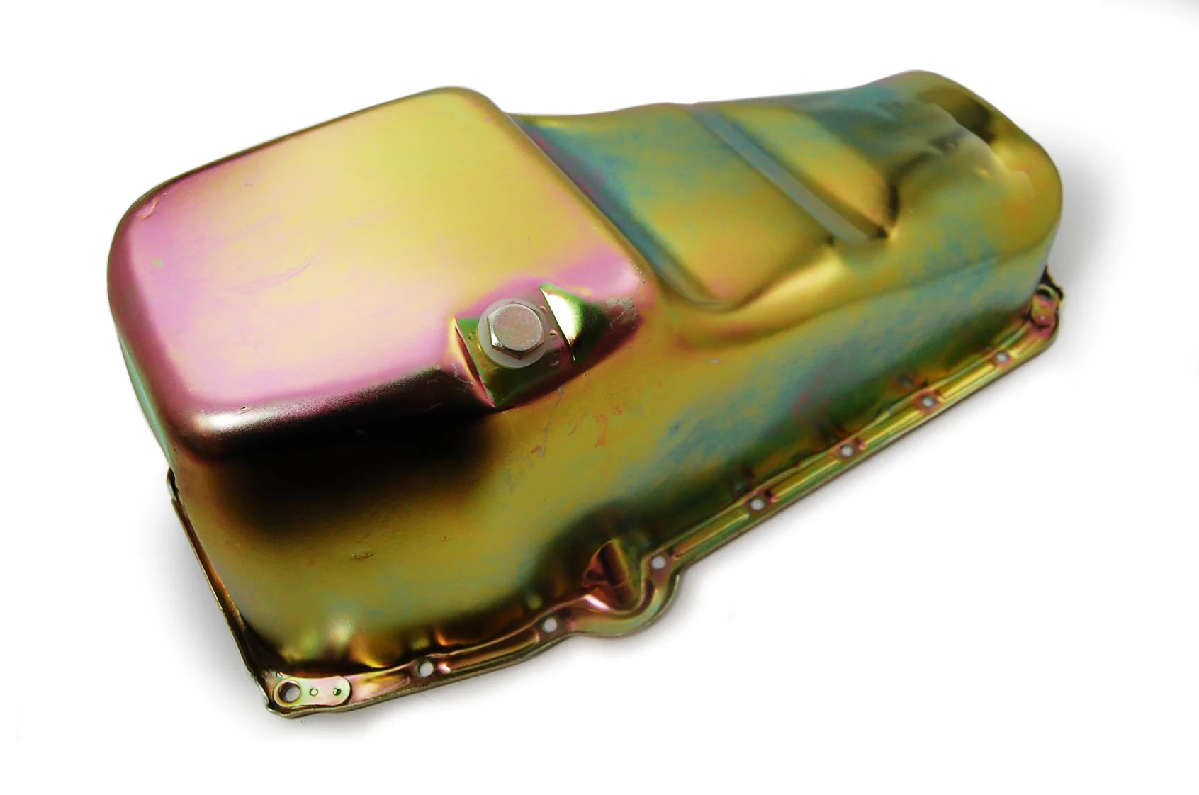 RPC R9005Z Oil Pan Sb Chevy 1965-79 Lh Dipstick - Zinc