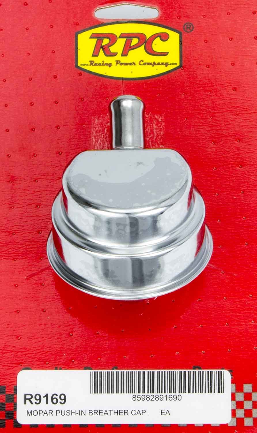RPC R9169 Valve Cover Breather, Push-In, 1.250 In., Steel, Chrome, Each