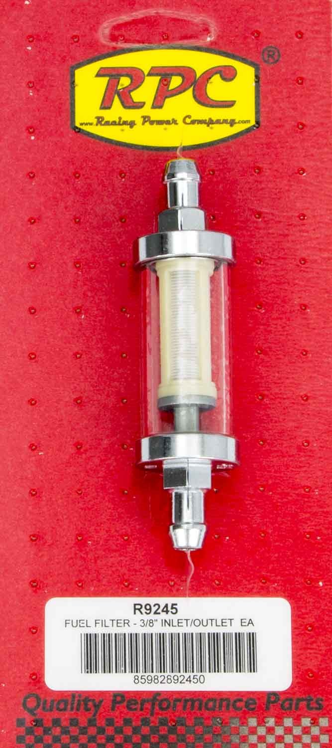 RPC R9245 3/8In Chrome/Clear Fuel Filter