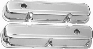 RPC R9298 Chrome Steel Valve Cover Chrysler 318-360 Short