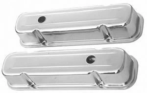 RPC R9300 59-79 Pontiac 326-455 Valve Covers Tall Chrome