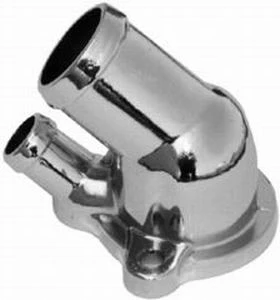 RPC R9403 Water Neck, Oldsmobile V8, 45 Degree, Non-Swivel, Gasket, Chrome Plated Steel