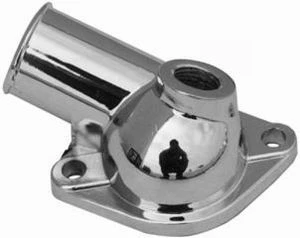 RPC R9468 Water Neck, Chevy V8, 75 Degree, Non-Swivel, O-Ring, Chrome Plated Steel